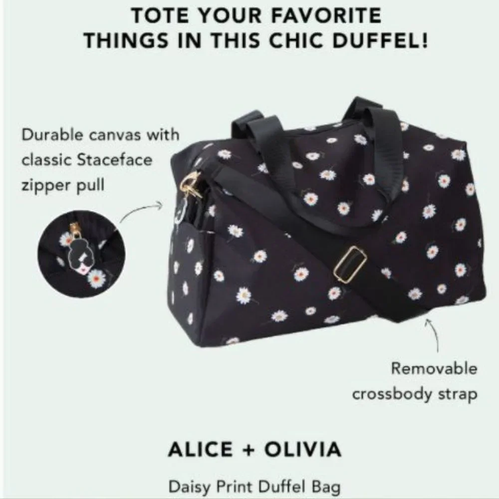 Alice + Olivia Daisy Print Duffel Bag - Picture 2 of 7